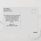 採用案内モダン3枚フォトフォイルはがき 箔シーズンポストカード (裏面)