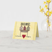 採用祝いカード カード (黄色い花)