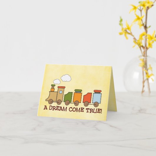 採用祝いカード カード (黄色い花)