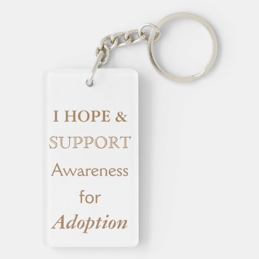 採用認識度ホワイトリボンエンジェルキーチェーン キーホルダー (裏面)