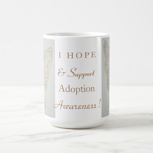 採用認識度ホワイトリボンエンジェルマグ コーヒーマグカップ (中央)