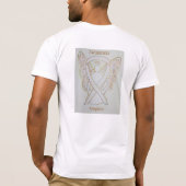 採用認識度リボンエンジェルカスタムシャツ Tシャツ (裏面)