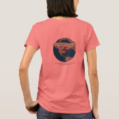 採用2Connect女性用フィットT型 Tシャツ (裏面)