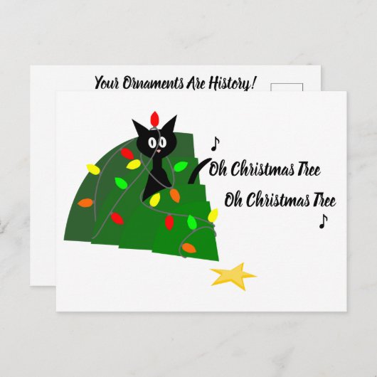 採用: ♪ああクリスマスツリー♪ ポストカード (正面/裏面)