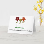 採用 カード (黄色い花)