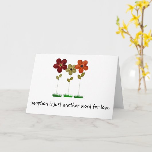 採用 カード (黄色い花)