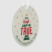 採用「私たちの願いは真来」クリスマス オーナメント (正面)