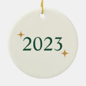 採用「私たちの願いは真来」クリスマス セラミックオーナメント (裏面)