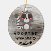 採用 – Raccoonカスタマイズ採用ギフト セラミックオーナメント (左)