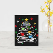 採血チューブクリスマスツリー 採血者 カード (黄色い花)