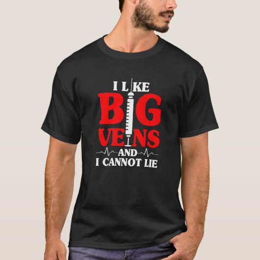 採血看護師のための静脈穿刺針のミーム 1 Tシャツ (正面)