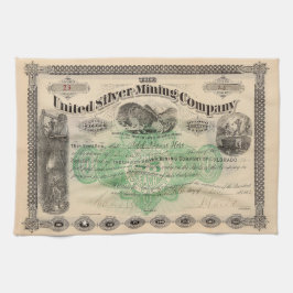 採鉱パーソナライズされた用キッチンタオル キッチンタオル