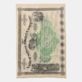 採鉱パーソナライズされた用キッチンタオル キッチンタオル (縦)