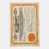 採鉱パーソナライズされた用キッチンタオル キッチンタオル (縦)