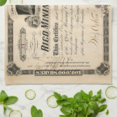 採鉱パーソナライズされた用キッチンタオル キッチンタオル (折り畳み)