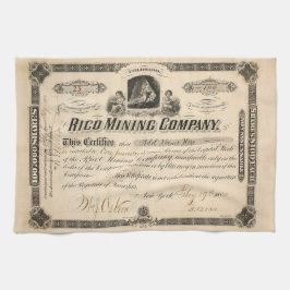 採鉱パーソナライズされた用キッチンタオル キッチンタオル