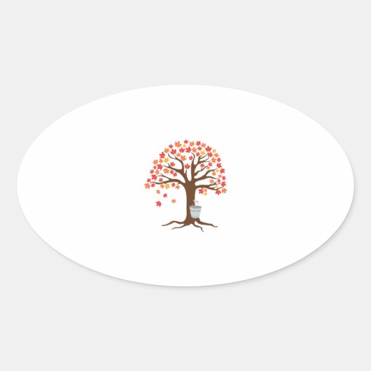 採集シロップ 楕円形シール (正面)