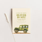 採集部隊軍隊誕生日招待状 招待状