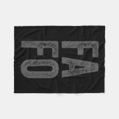 探しのまわりに出す フリースブランケット (正面(横))