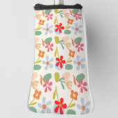 探しカッコいい抽象芸術フローラルパターンデザイン ゴルフヘッドカバー (回転90)