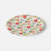探しカッコいい抽象芸術フローラルパターンデザイン ペーパープレート (アングル)