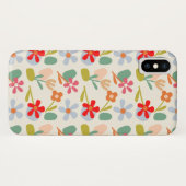 探しカッコいい抽象芸術フローラルパターンデザイン Case-Mate iPhoneケース (裏面(横))