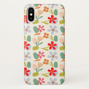 探しカッコいい抽象芸術フローラルパターンデザイン iPhone X ケース