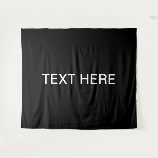 探しモダンるはっきりした白黒文字 タペストリー (正面(横))