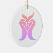 探し最高のデザインロゴ セラミックオーナメント (右)