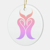 探し最高のデザインロゴ セラミックオーナメント (左)