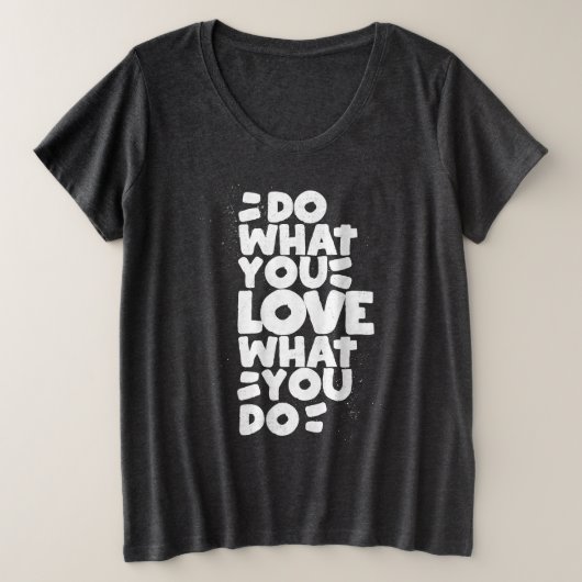 探し求める手書きの語句を見つける プラスサイズTシャツ (デザイン正面)