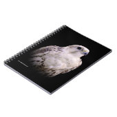 探るようなポートレートの詮索するサーカー《鳥》ハヤブサ ノートブック (左側)