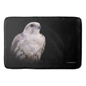 探るようなポートレートの詮索するサーカー《鳥》ハヤブサ バスマット (正面)