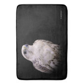 探るようなポートレートの詮索するサーカー《鳥》ハヤブサ バスマット (正面縦)