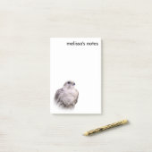 探るようなポートレートの詮索するサーカー《鳥》ハヤブサ ポストイット (デスク上)