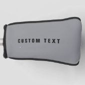 探スタイリッシュモダン名 | グレーとブラック ゴルフヘッドカバー (正面)