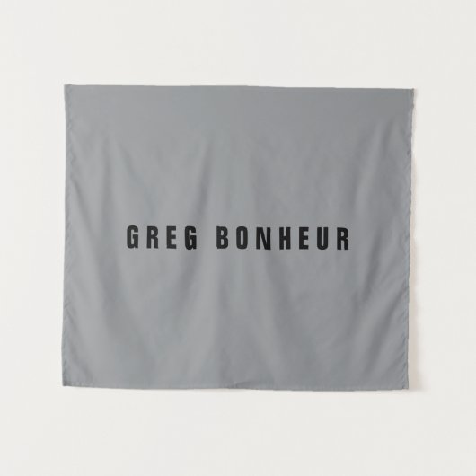 探スタイリッシュモダン名 | グレーとブラック タペストリー (正面(横))