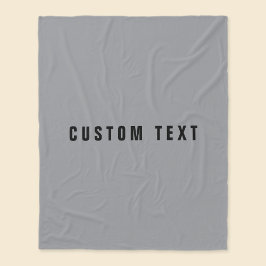 探スタイリッシュモダン名 | グレーとブラック フリースブランケット