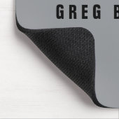 探スタイリッシュモダン名 | グレーとブラック マウスパッド (コーナー)