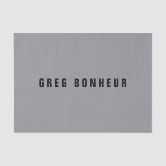 探スタイリッシュモダン名 | グレーとブラック 薄葉紙 (正面)