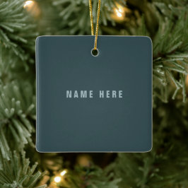 探スタイリッシュモダン名 | ブルーグレー セラミックオーナメント