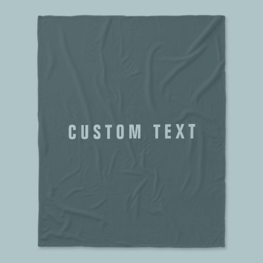 探スタイリッシュモダン名 | ブルーグレー フリースブランケット