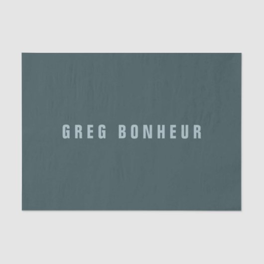 探スタイリッシュモダン名 | ブルーグレー 薄葉紙 (正面)