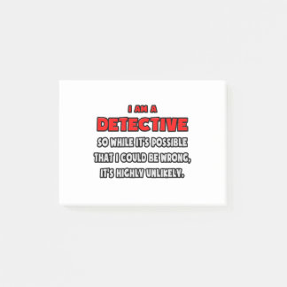 探偵おもしろい..非常に可能性の低い ポストイット