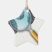 探偵の糸口の発見指はミステリーの指紋をとります セラミックオーナメント (右)