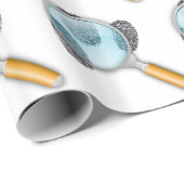 探偵の糸口の発見指はミステリーの指紋をとります ラッピングペーパー (ロールコーナー)