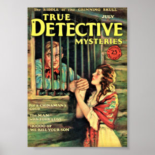探偵の謎の真偽1927年7月 ポスター
