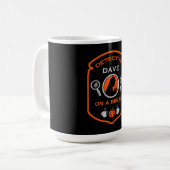 探偵をテーマにしたおもしろい紅茶とコーヒー コーヒーマグカップ (正面左)