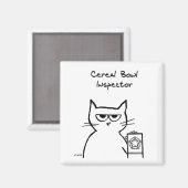 探偵キャット、穀物丼の検査官 マグネット (正面/裏面)
