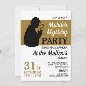 探偵シルエット殺人事件のハロウィーン 招待状 (正面)